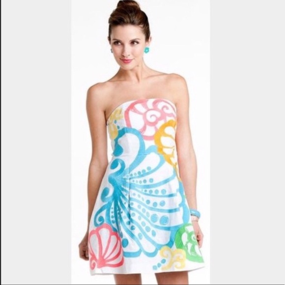 Lilly Pulitzer Dresses & Skirts - Lilly Pulitzer Strapless Dress in Chiquita Bonita